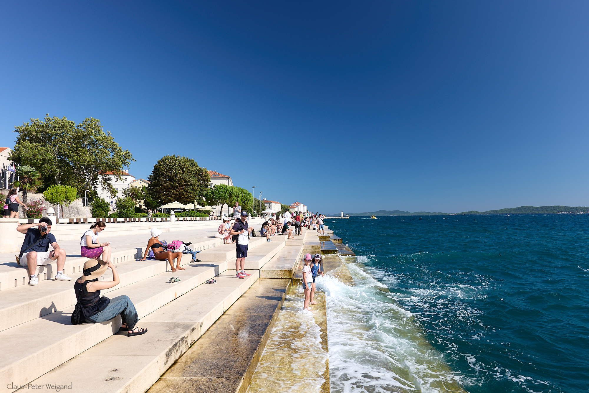 Bei der Meeresorgel von Zadar
