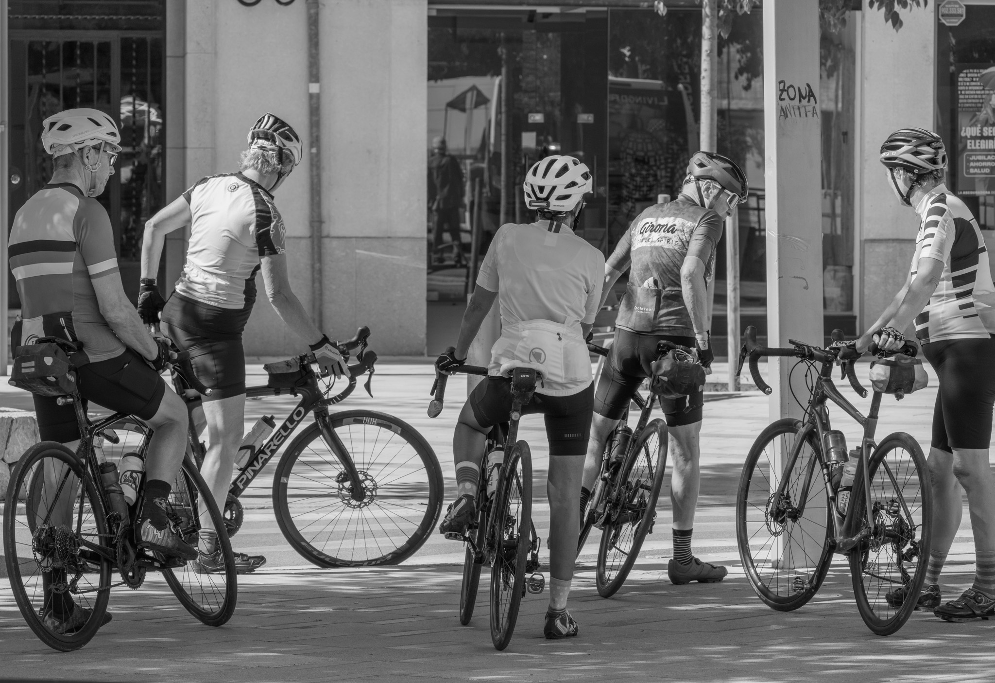 Fahrradgruppe in Santa Maria