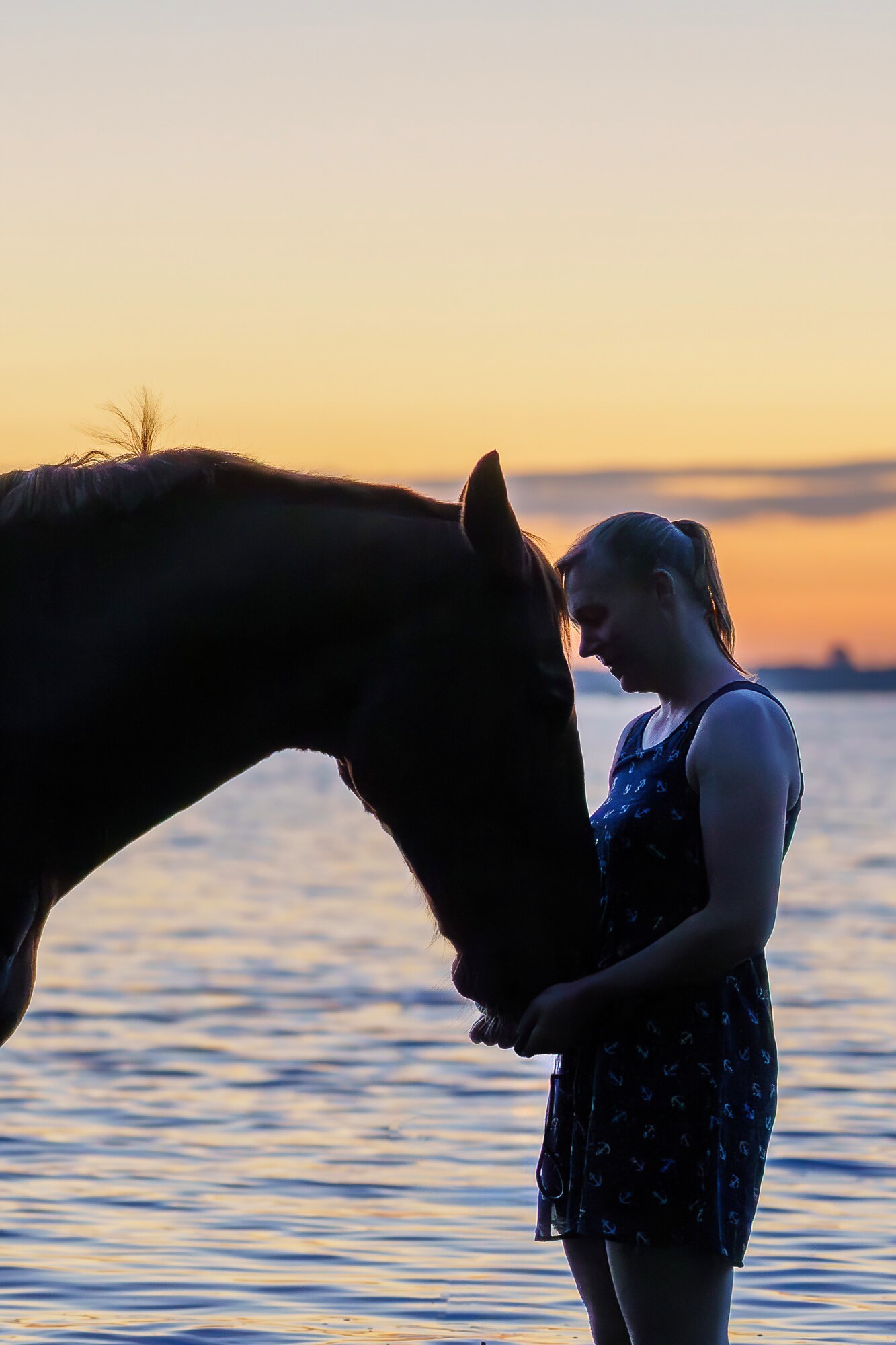 Wassershooting zum Sonnenaufgang