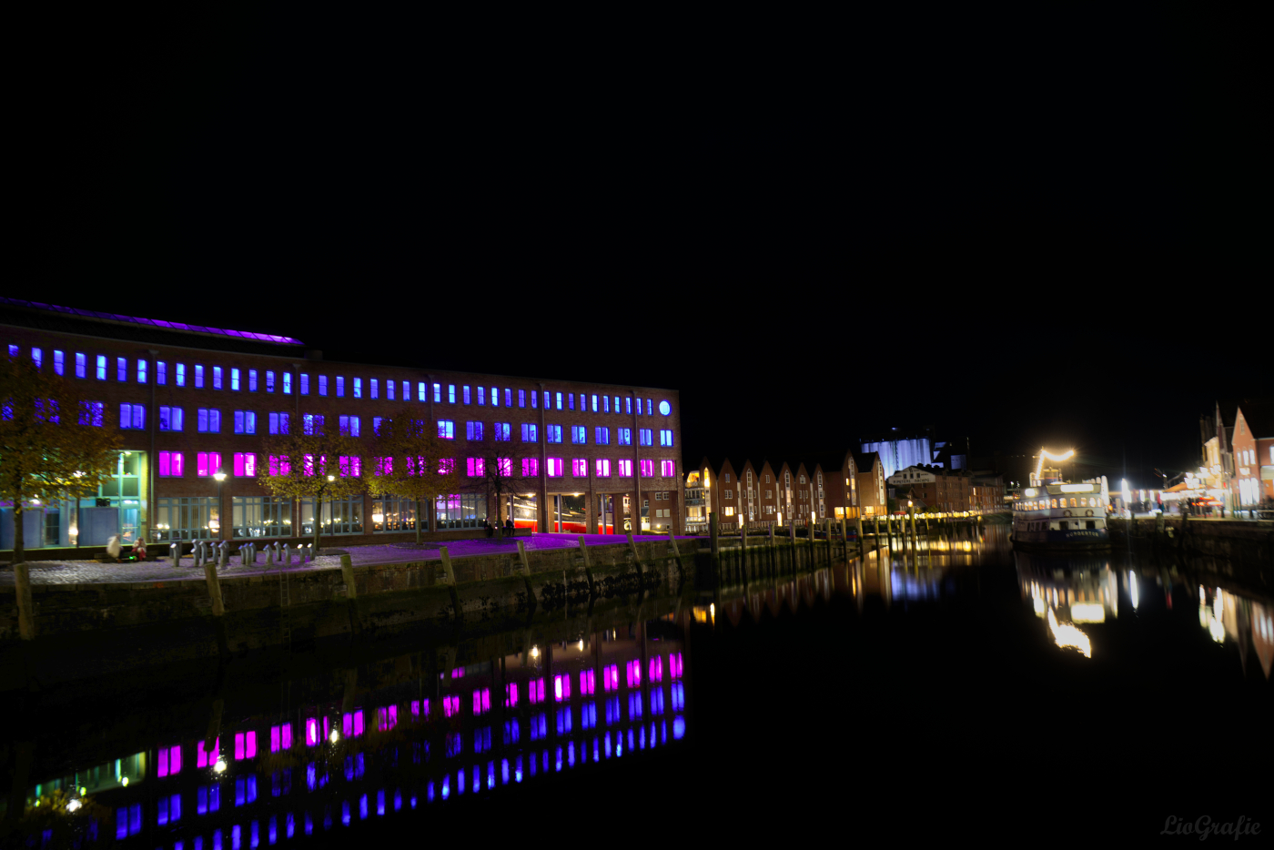 Husumer Au mit Blick auf den Speicher