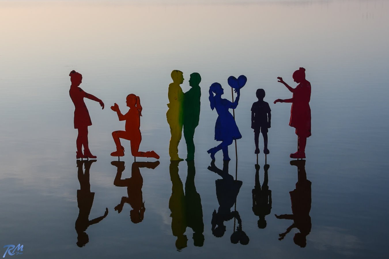 Schleikunst im Nebel.