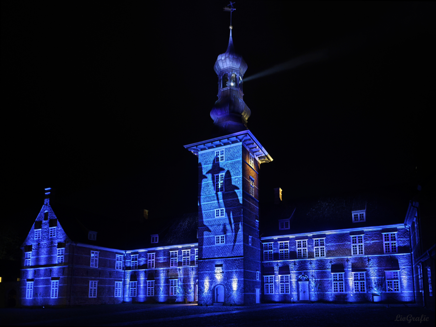 Lichtkunst am Schloss