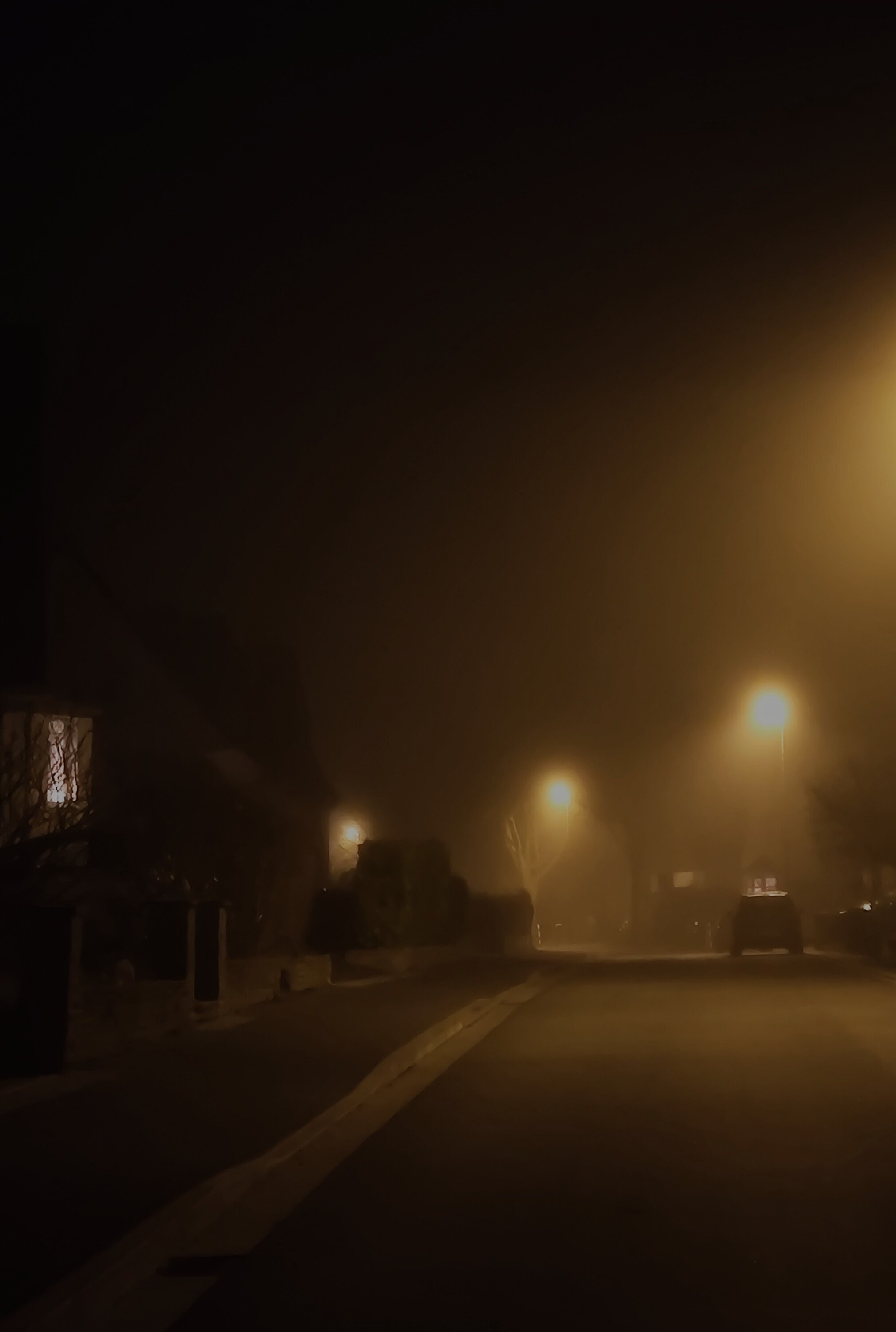 Nebel auf dem Nachhauseweg