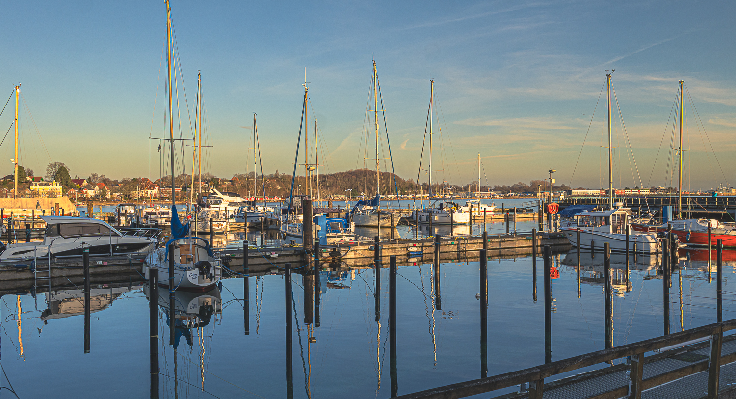 Hafen Eckernförde, Spiegelung