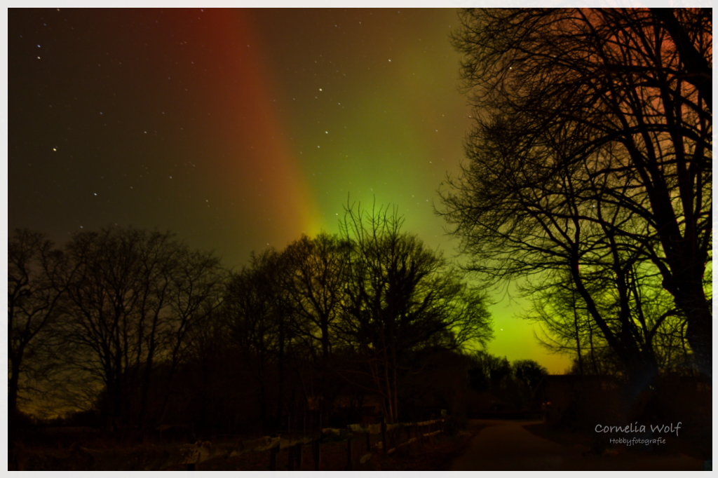 Farbenpracht über mein Dorf