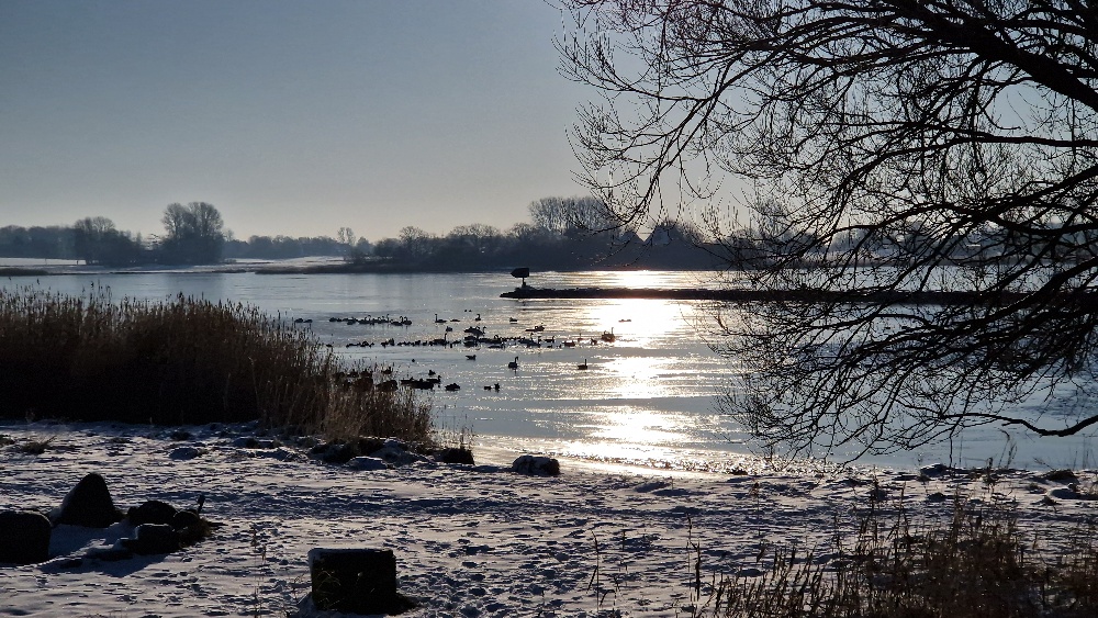 Auch im Winter kann man schwimmen