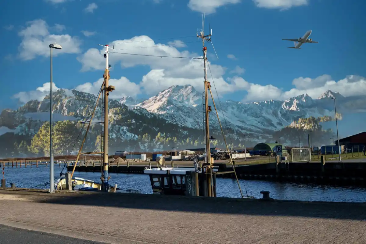 Verschobene Landschaft