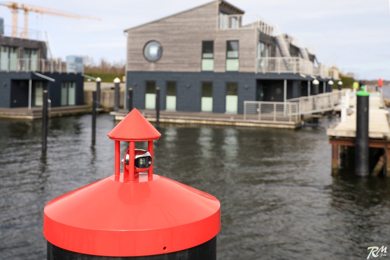 Hafeneinfahrt Backbord.