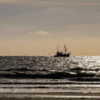 Krabbenfischer auf Fangfahrt