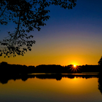 Sonnenuntergang am Burgsee
