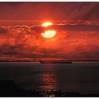 Hamburg Blankenese Sonnenuntergang Elbstrand