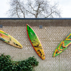 Surfboard ohne Wasser