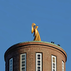 Der Goldener Engel von Eckenrförde hat Haustiere